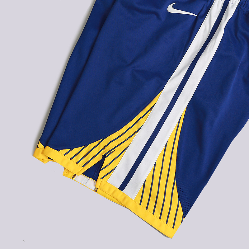мужские синие шорты Nike NBA Golden State Warriors Nike Icon Edition Authentic 866383-495 - цена, описание, фото 2